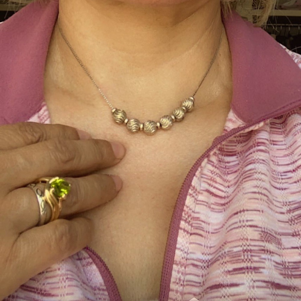 Italy Silver 925 Choker Necklace